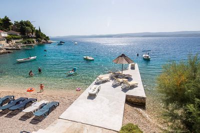Luxury Beachfront Villa with Jacuzzi near Omis