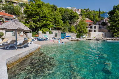 Luxury Beachfront Villa with Jacuzzi near Omis