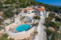 Unique Stone Villa with Pool and Stunning Sea Views in Zavala, Island Hvar