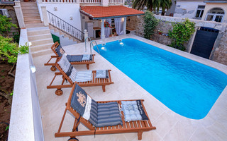 Stylish Seafront House with Sea View Terrace and Pool in Jelsa