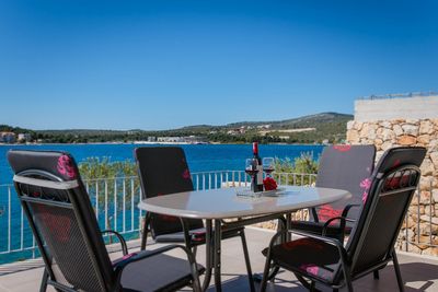 Luxury Beachfront Villa in Rogoznica with Beautiful Terrace and Private Pool 