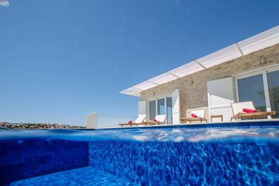 Luxury Beachfront Villa in Rogoznica with Beautiful Terrace and Private Pool 