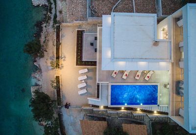 Luxury Beachfront Villa in Rogoznica with Beautiful Terrace and Private Pool 