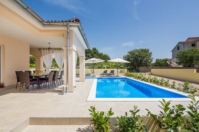 Sea View Villa with Pool and Boat Mooring in Riviera Sibenik