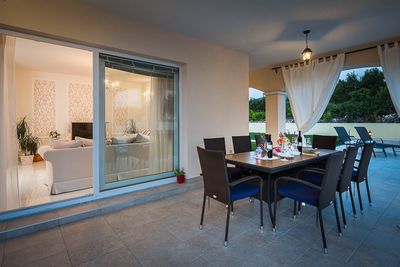 Sea View Villa with Pool and Boat Mooring in Riviera Sibenik