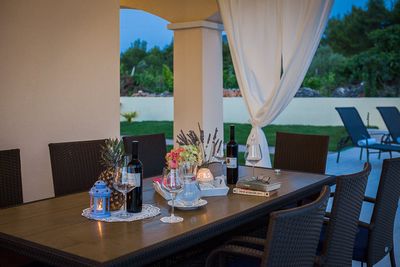 Sea View Villa with Pool and Boat Mooring in Riviera Sibenik