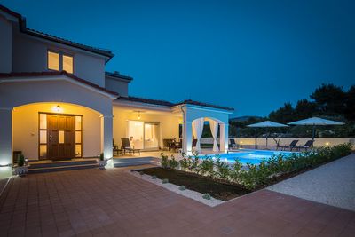 Sea View Villa with Pool and Boat Mooring in Riviera Sibenik