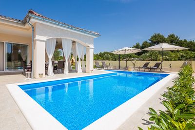 Sea View Villa with Pool and Boat Mooring in Riviera Sibenik