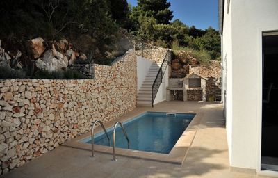 Lovely Seafront Holiday House with Pool in Vinisce Trogir Riviera