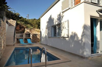 Lovely Seafront Holiday House with Pool in Vinisce Trogir Riviera