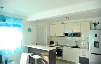 Lovely Seafront Holiday House with Pool in Vinisce Trogir Riviera