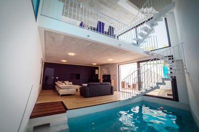 Island Brac Stone Villa with Indoor and Outdoor Swimming Pool in Sutivan