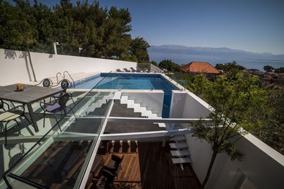 Island Brac Stone Villa with Indoor and Outdoor Swimming Pool in Sutivan