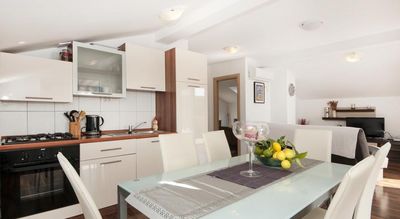 Holiday Apartment House in Riviera Rogoznica Right in Front of the Sea and Beach