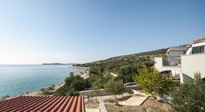 Holiday Apartment House in Riviera Rogoznica Right in Front of the Sea and Beach