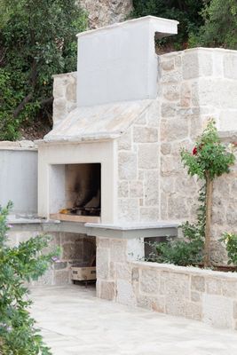 Traditional Dalmatian Sea View Stone Villa with Pool Makarska Riviera