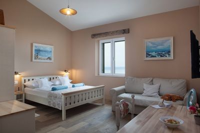 Traditional Dalmatian Sea View Stone Villa with Pool Makarska Riviera