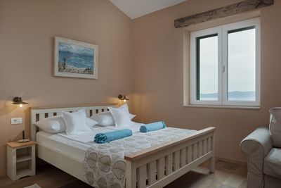 Traditional Dalmatian Sea View Stone Villa with Pool Makarska Riviera