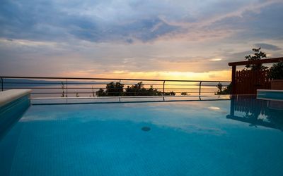 Traditional Dalmatian Sea View Stone Villa with Pool Makarska Riviera