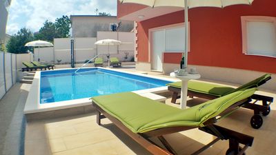 Stylish Seaside Villa with Pool Sauna and Fitness in Ciovo near Trogir