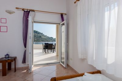 Delightful Beachfront Villa with Pool with Heating Possibility near Rogoznica
