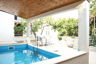 Attractive Villa with Sauna and Pool within Charming Yard near Split Town Center