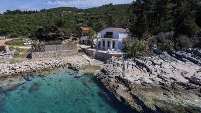 Exclusive Designer Seafront Villa with Pool and Large Private Yard Island Hvar