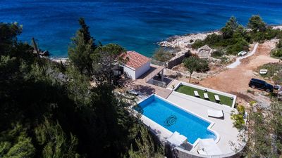 Exclusive Designer Seafront Villa with Pool and Large Private Yard Island Hvar
