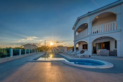 Gorgeous Villa with Large Yard & Heated Pool and Amazing Sea Views in Riviera Rogoznica