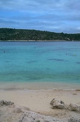 Adorable Holiday House First Row to the Sea with Private Beach near Trogir