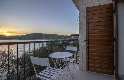 Adorable Holiday House First Row to the Sea with Private Beach near Trogir