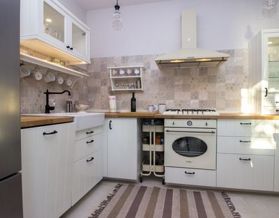 Adorable Holiday House First Row to the Sea with Private Beach near Trogir