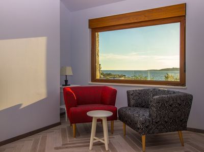 Adorable Holiday House First Row to the Sea with Private Beach near Trogir