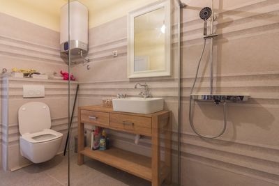 Adorable Holiday House First Row to the Sea with Private Beach near Trogir