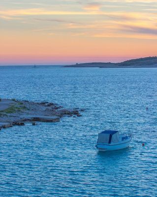 Adorable Holiday House First Row to the Sea with Private Beach near Trogir