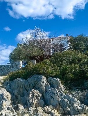 Adorable Holiday House First Row to the Sea with Private Beach near Trogir