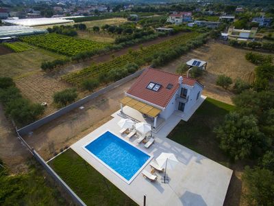 Attractive Sea View Villa with Pool near Trogir and Split