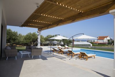 Attractive Sea View Villa with Pool near Trogir and Split