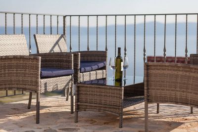 Sea View Stone Holiday Villa with Large Swimming Pool in Podgora near Makarska