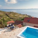 Sea View Stone Holiday Villa with Large Swimming Pool in Podgora near Makarska