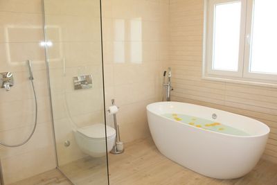 Delightful Beachfront Villa with Pool with Heating Possibility near Rogoznica