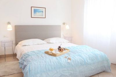 Delightful Beachfront Villa with Pool with Heating Possibility near Rogoznica