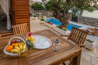 Adorable Holiday Villa with Pool First Row to the Sea and in Front of the Beach near Trogir