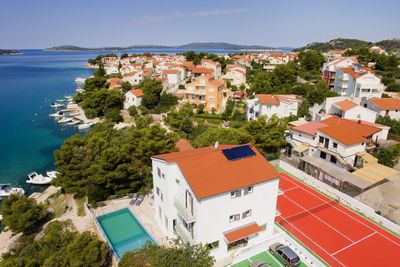 Luxury Seafront Family Villa with Private Pool, Tennis Court and Boat Mooring