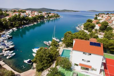 Luxury Seafront Family Villa with Private Pool, Tennis Court and Boat Mooring