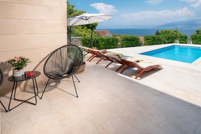 Luxury Sea View Stone Brac Villa with Pool and Jacuzzi near Beach