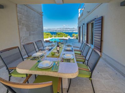 Luxury Sea View Stone Brac Villa with Pool and Jacuzzi near Beach
