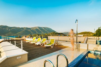 Luxury Sea View Villas with 2 Roof Pools in Korcula island 