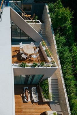 Luxury Sea View Villas with 2 Roof Pools in Korcula island 
