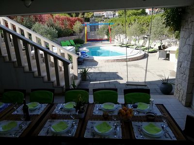 Island Brac Large Holiday House with Pool and Facilities for Children